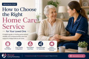Care professional discussing personalised home care with an older adult